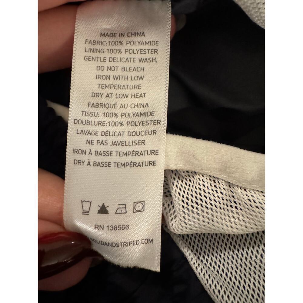 Solid & Striped Solid Black Mesh Lined 4” Swim Tr… - image 3